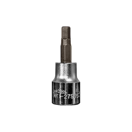 K-Tool International Hex Bit Socket, 3/8" Drive, 5mm KTI-27905